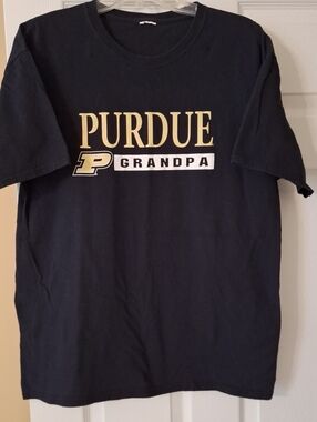 Purdue Grandpa Black Logo T-Shirt
